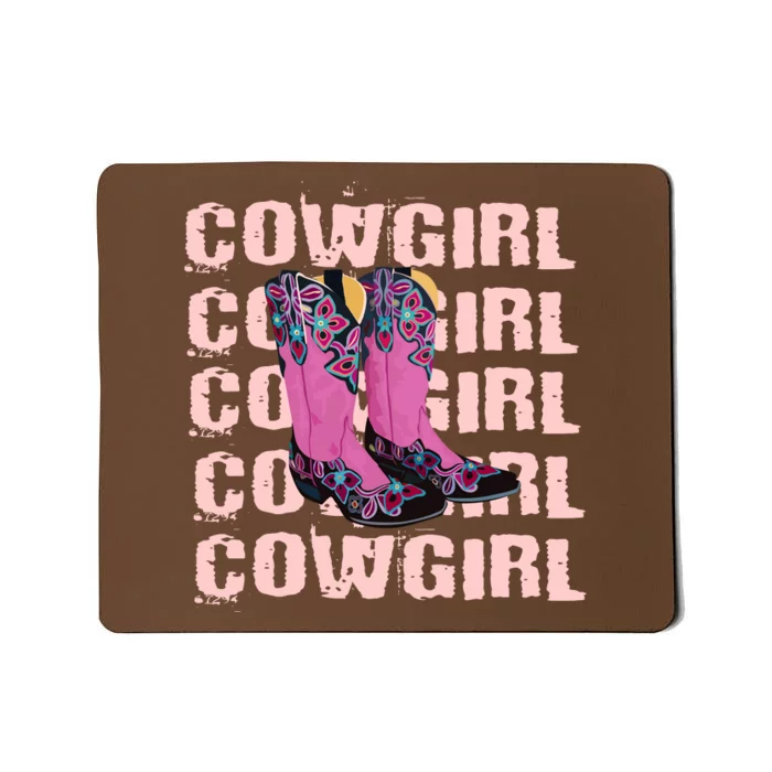 Cowgirl Boots Mousepad