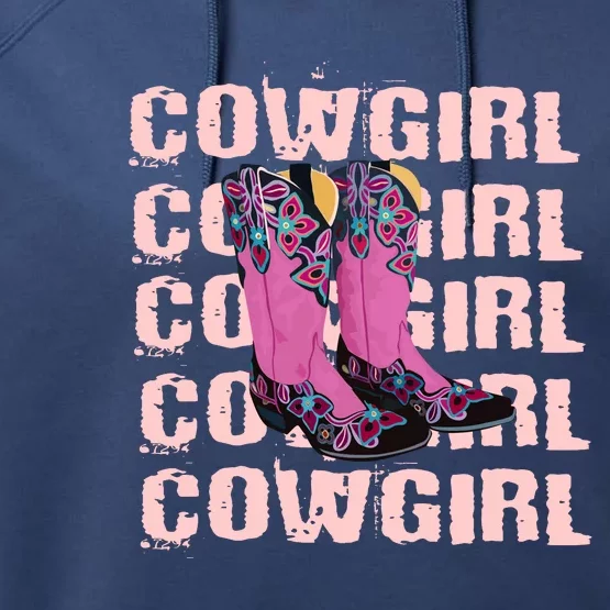 Cowgirl Boots Performance Fleece Hoodie