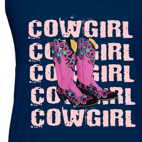 Cowgirl Boots Ladies Essential Flowy Tank