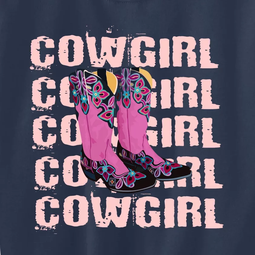 Cowgirl Boots Kids Sweatshirt