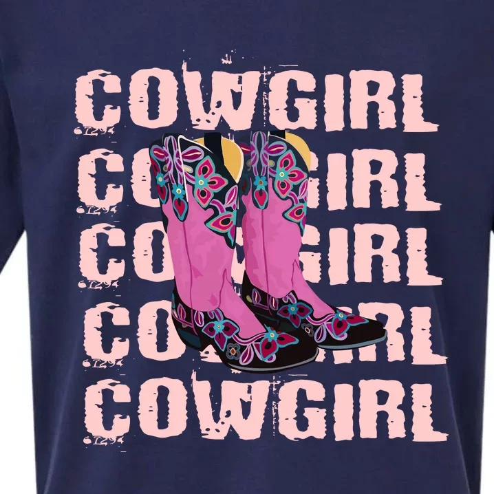 Cowgirl Boots Sueded Cloud Jersey T-Shirt