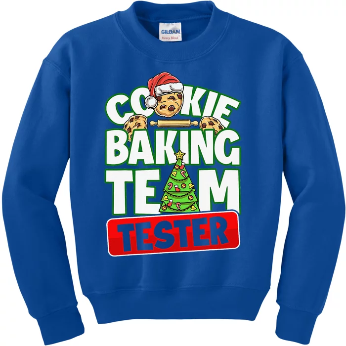 Cookie Baking Crew Christmas Cookie Baking Team Tester Kids Sweatshirt