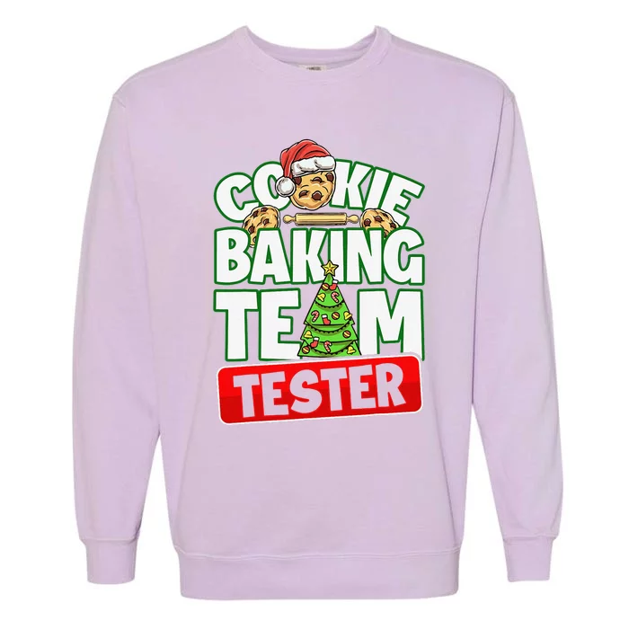 Cookie Baking Crew Christmas Cookie Baking Team Tester Garment-Dyed Sweatshirt