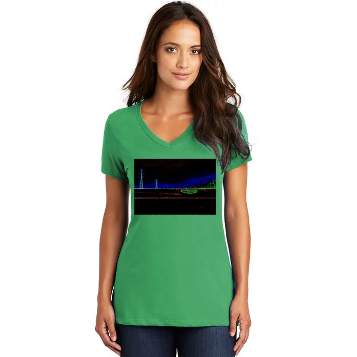 City Bridge Women's V-Neck T-Shirt