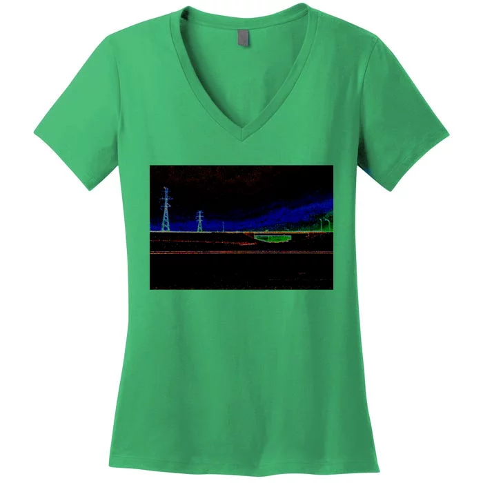 City Bridge Women's V-Neck T-Shirt