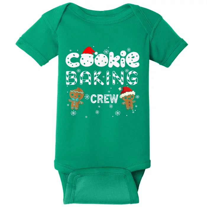 Cookie Baking Crew Gingerbread Christmas Costume Pajamas Baby Bodysuit