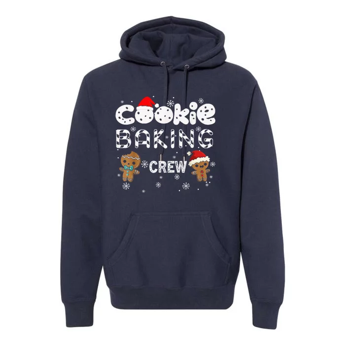 Cookie Baking Crew Gingerbread Christmas Costume Pajamas Premium Hoodie