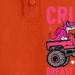 Crush Breast Cancer Awareness Monster Truck Dry Zone Grid Performance Polo