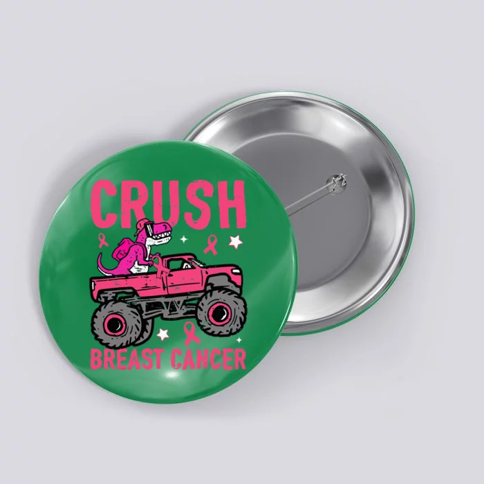 Crush Breast Cancer Awareness Monster Truck Button