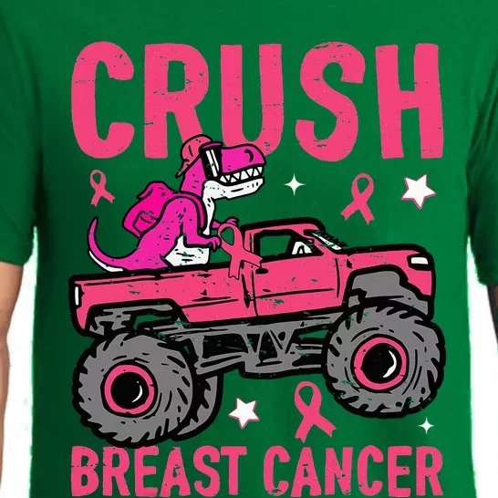 Crush Breast Cancer Awareness Monster Truck Pajama Set