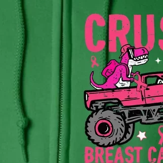 Crush Breast Cancer Awareness Monster Truck Full Zip Hoodie