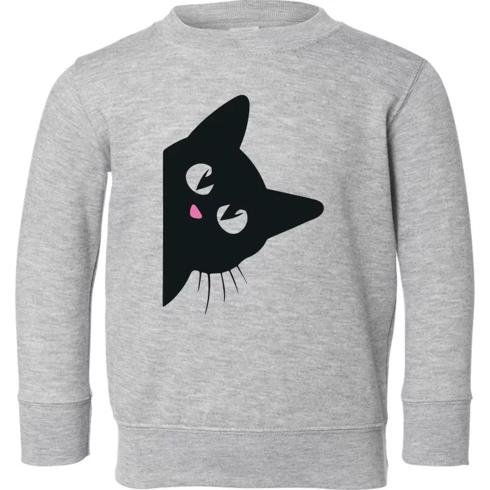 Cute Black Cat Halloween Costume Kitten Adult Toddler Sweatshirt