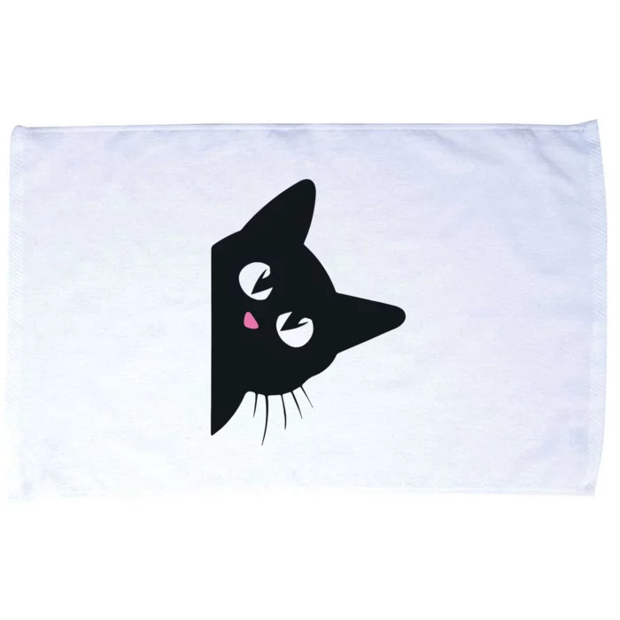 Cute Black Cat Halloween Costume Kitten Adult Microfiber Hand Towel