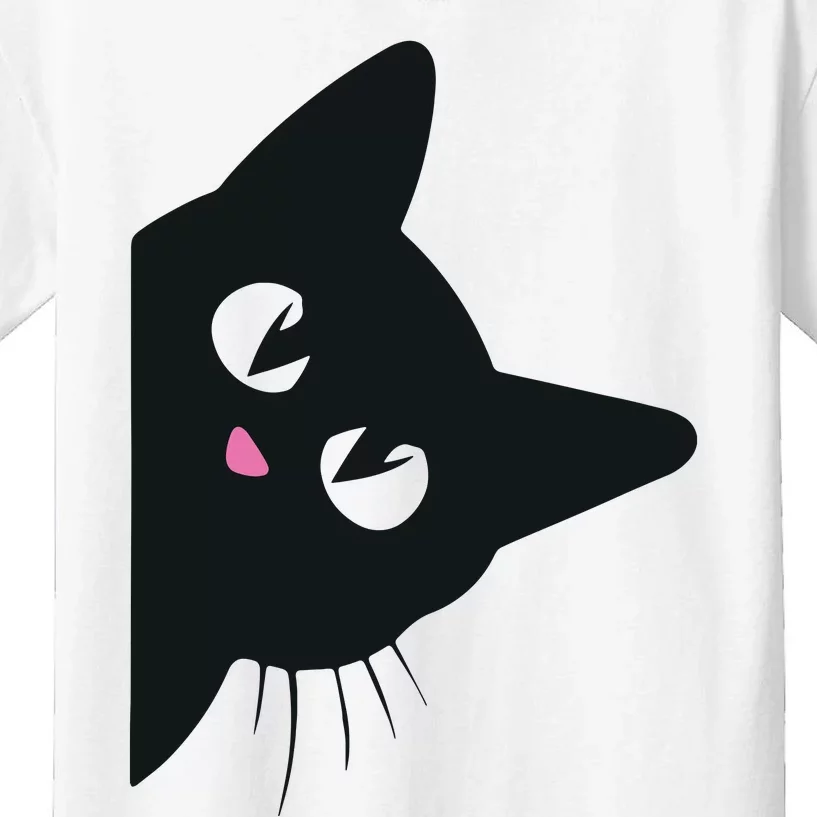 Cute Black Cat Halloween Costume Kitten Adult Kids T-Shirt