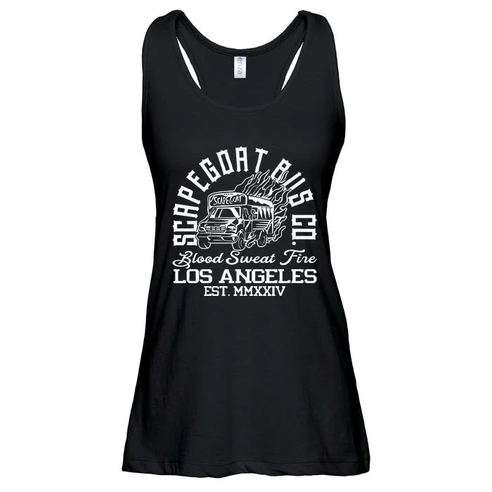 Capegoat Bus Co. Ringer Ladies Essential Flowy Tank