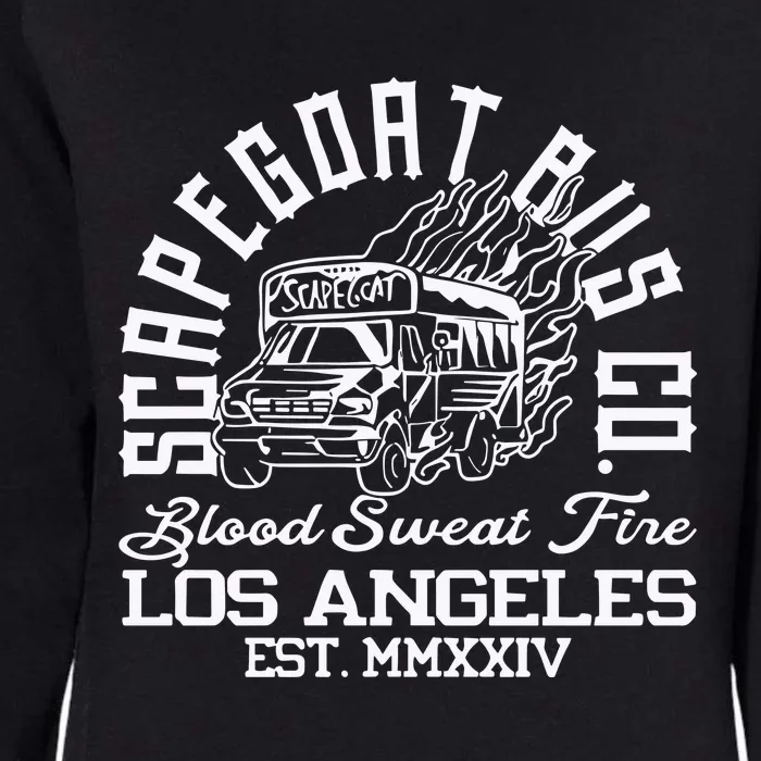 Capegoat Bus Co. Ringer Womens California Wash Sweatshirt