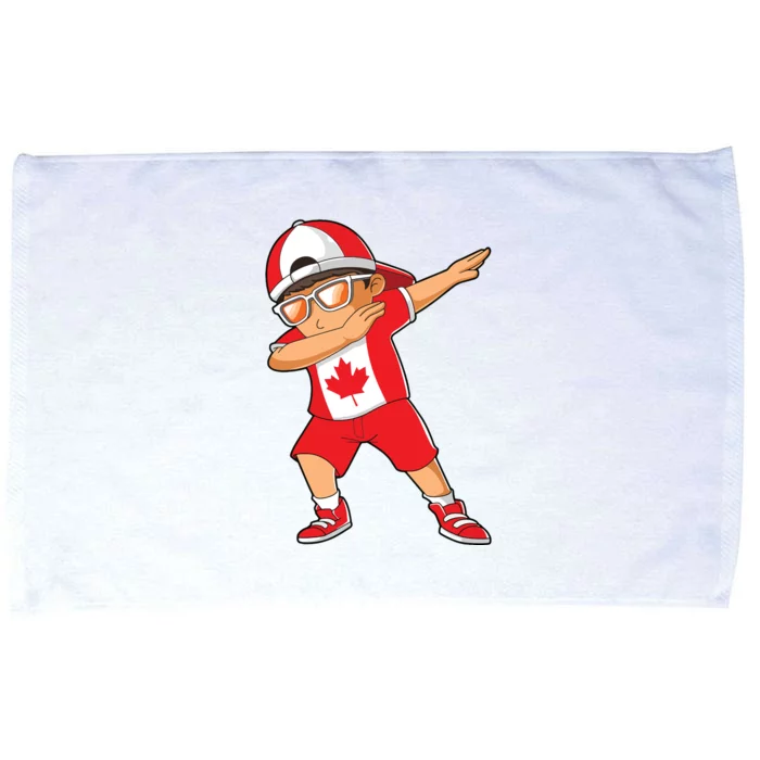 Canadian Boy Canada Kids Patriotism Roots Heritage Microfiber Hand Towel