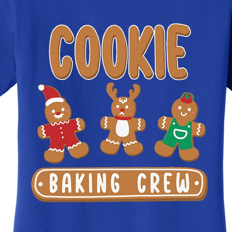 Cookie Baking Crew Christmas Gingerbread Cookie Baking Team Women's T-Shirt