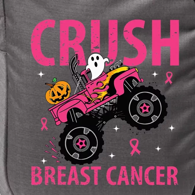 Crush Breast Cancer Awareness Monster Truck Halloween Impact Tech Backpack