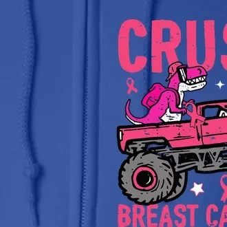 Crush Breast Cancer Awareness Monster Truck Full Zip Hoodie