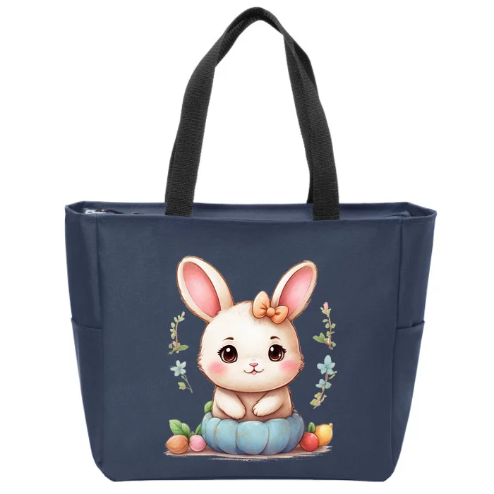 Cute Bao Zip Tote Bag