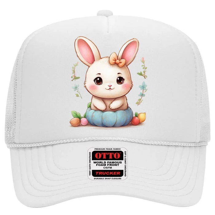 Cute Bao High Crown Mesh Trucker Hat