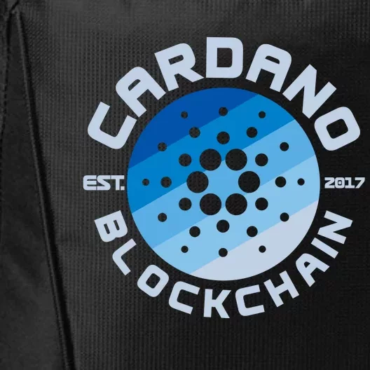 Cardano Blockchain Cryptocurrency Est 2017 City Backpack