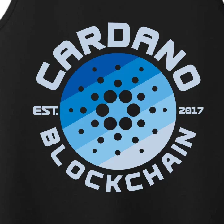 Cardano Blockchain Cryptocurrency Est 2017 Performance Tank