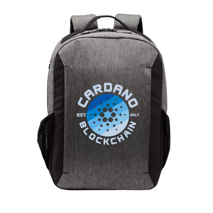 Cardano Blockchain Cryptocurrency Est 2017 Vector Backpack