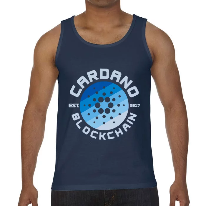 Cardano Blockchain Cryptocurrency Est 2017 Comfort Colors® Tank Top