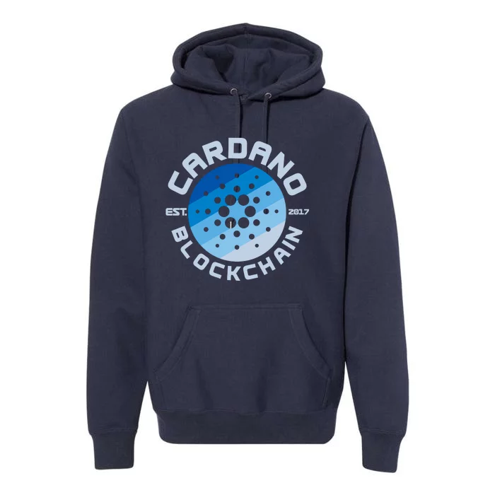 Cardano Blockchain Cryptocurrency Est 2017 Premium Hoodie