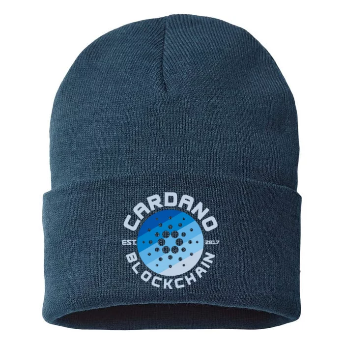 Cardano Blockchain Cryptocurrency Est 2017 Sustainable Knit Beanie