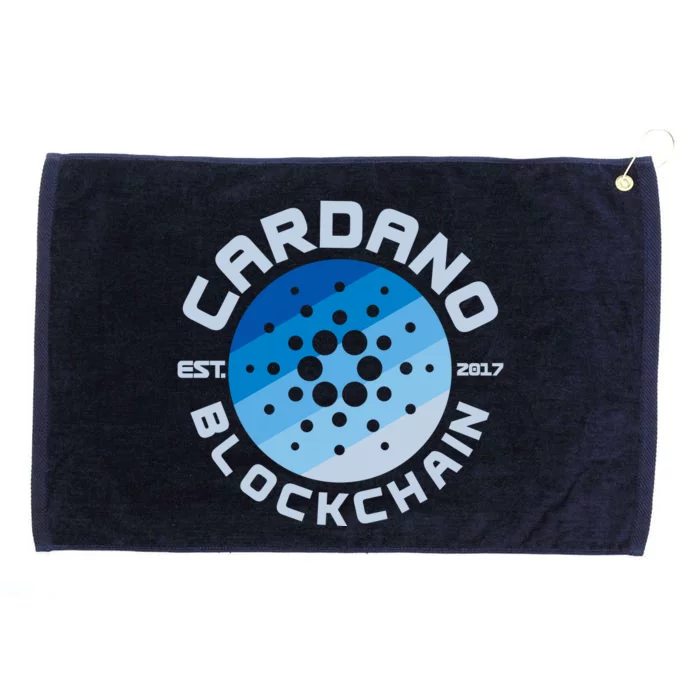 Cardano Blockchain Cryptocurrency Est 2017 Grommeted Golf Towel