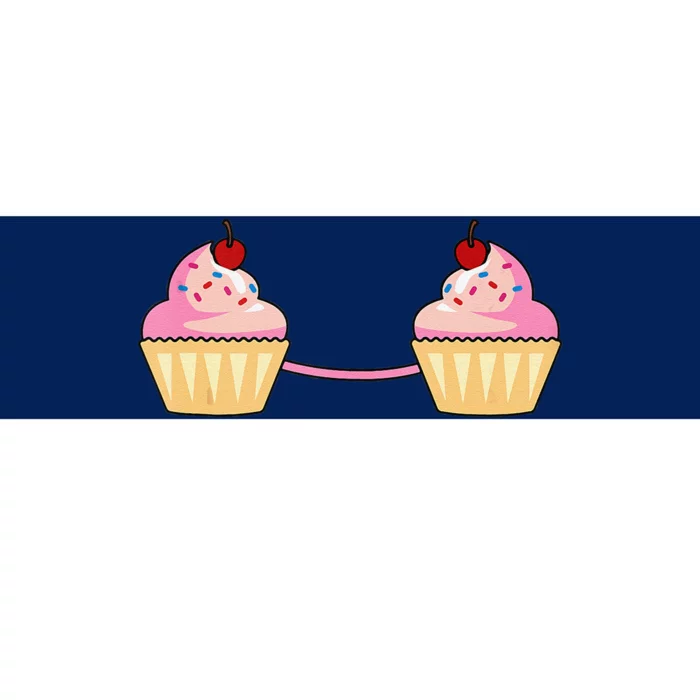 Cupcake Bra Costume Cute Easy Food Halloween Gift Bumper Sticker