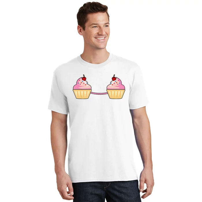 Cupcake Bra Costume Cute Easy Food Halloween Gift T-Shirt