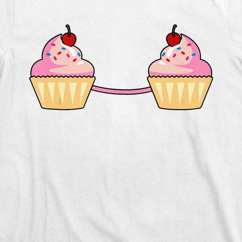 Cupcake Bra Costume Cute Easy Food Halloween Gift T-Shirt