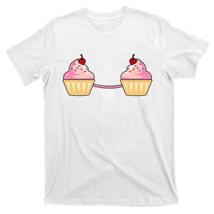 Cupcake Bra Costume Cute Easy Food Halloween Gift T-Shirt