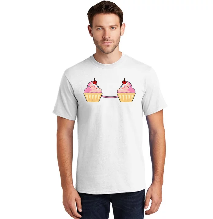 Cupcake Bra Costume Cute Easy Food Halloween Gift Tall T-Shirt