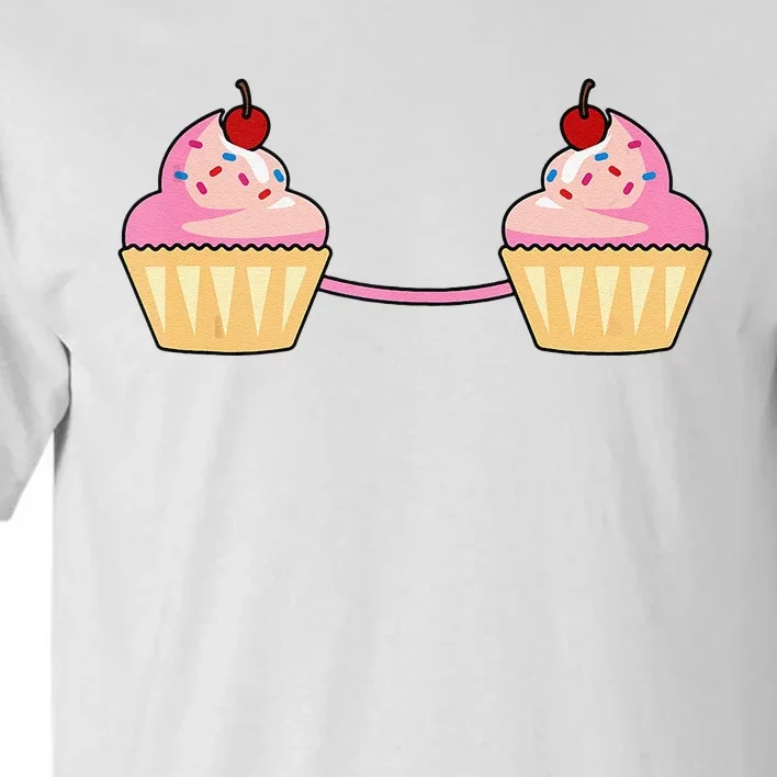 Cupcake Bra Costume Cute Easy Food Halloween Gift Tall T-Shirt