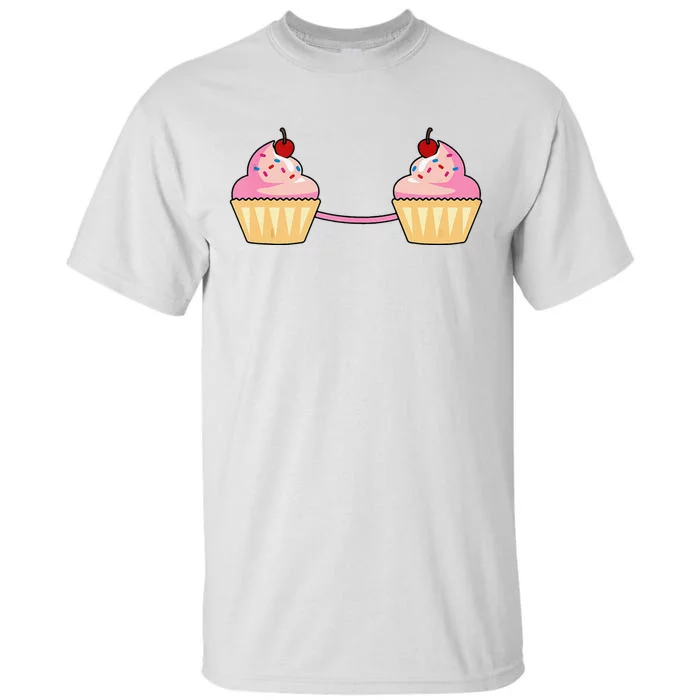 Cupcake Bra Costume Cute Easy Food Halloween Gift Tall T-Shirt