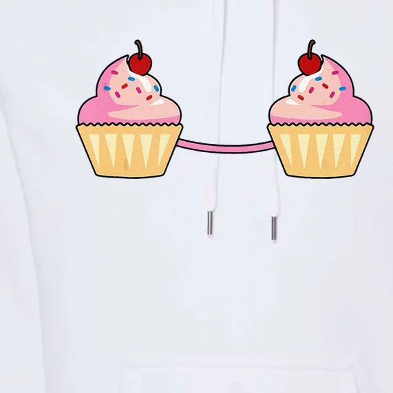 Cupcake Bra Costume Cute Easy Food Halloween Gift Premium Hoodie