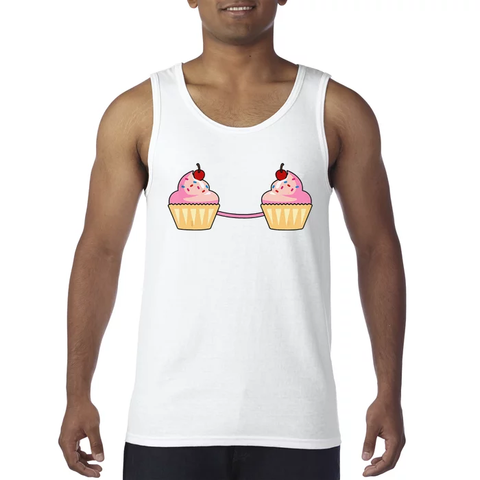 Cupcake Bra Costume Cute Easy Food Halloween Gift Tank Top