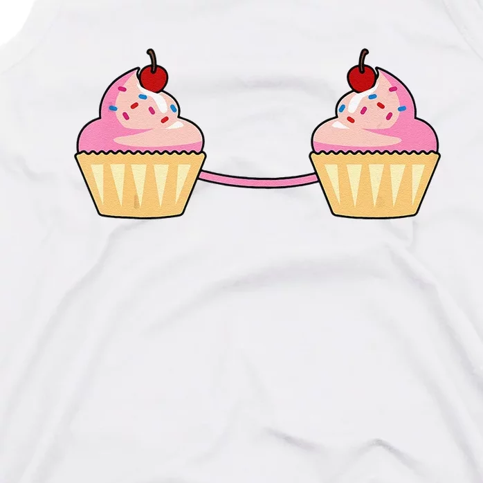 Cupcake Bra Costume Cute Easy Food Halloween Gift Tank Top