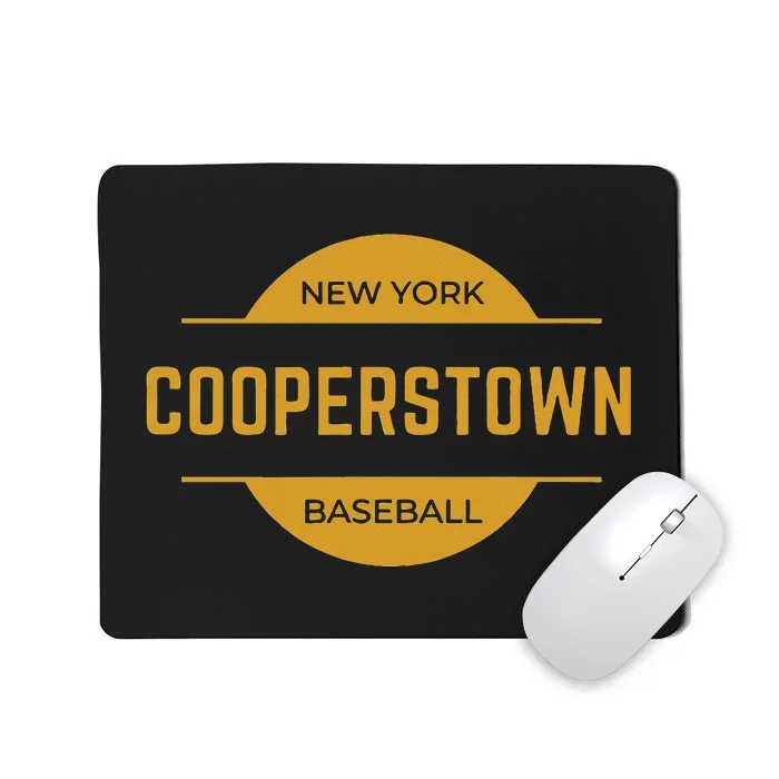 Cooperstown Baseball Cooperstown New York Baseball Hall Of Mousepad