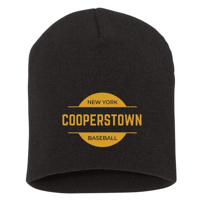 Cooperstown Baseball Cooperstown New York Baseball Hall Of Short Acrylic Beanie