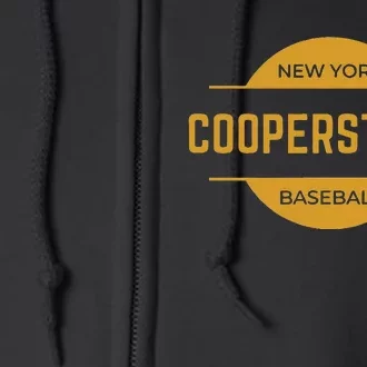 Cooperstown Baseball Cooperstown New York Baseball Hall Of Full Zip Hoodie