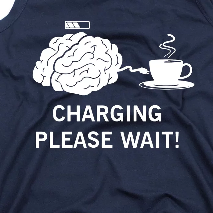 Charging Brain Coffee Tank Top