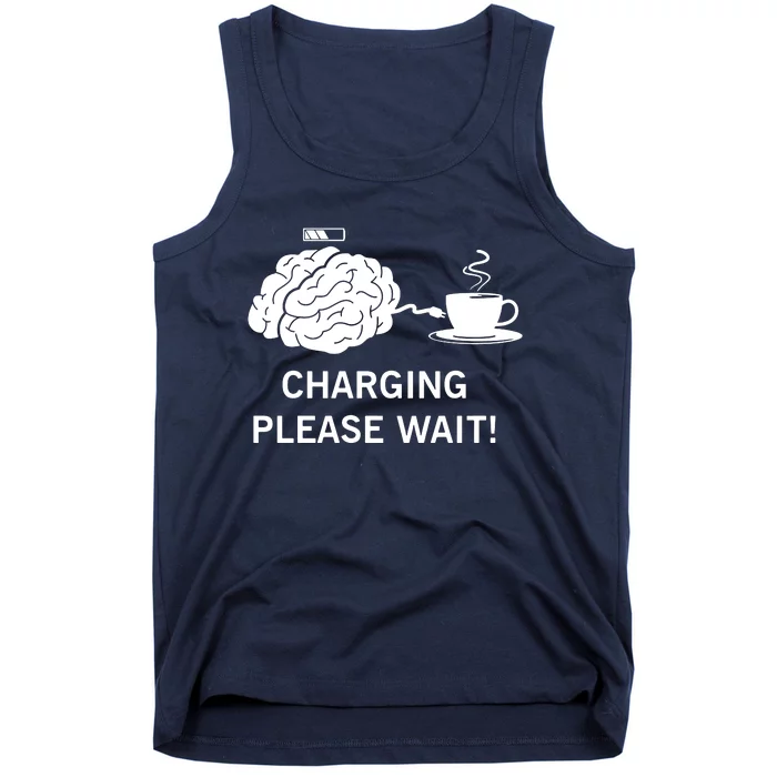 Charging Brain Coffee Tank Top