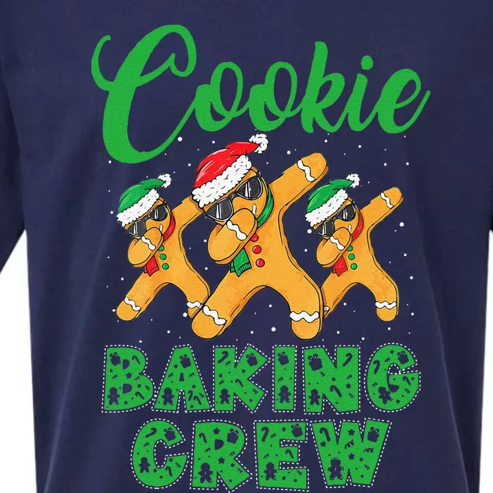 Cookie Baking Crew Dabbing Gingerbread Funny Christmas Hats Sueded Cloud Jersey T-Shirt