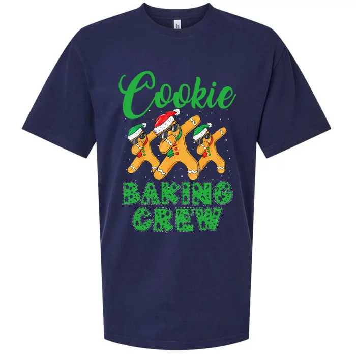 Cookie Baking Crew Dabbing Gingerbread Funny Christmas Hats Sueded Cloud Jersey T-Shirt